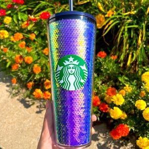 Starbucks iridescent sequin cold cup